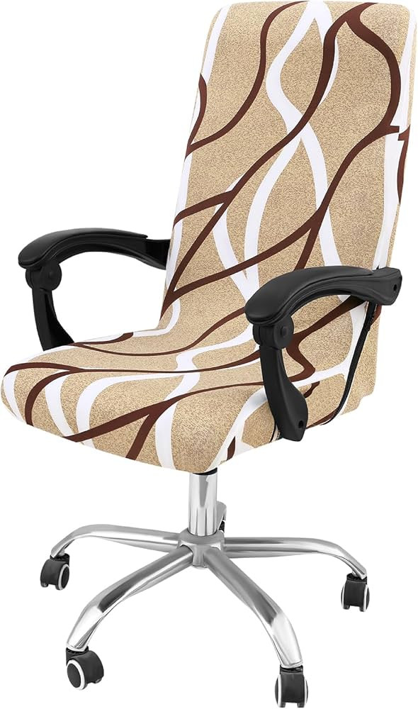 Smiry Stretch Printed Office Computer Chair Covers, Universal Desk Rotating Chair Slipcovers Remo... | Amazon (US)