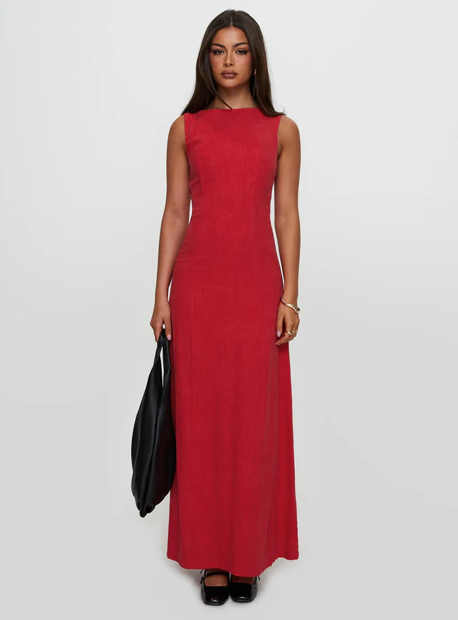 Lewisa Maxi Dress Red | Princess Polly AU