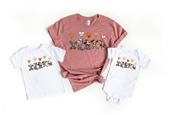 Disney Halloween Skeleton shirt, Disney Halloween Matching shirt, Disney Balloon Tee, Mickey Minn... | Etsy (US)