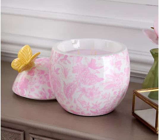 HomeWorx by Slatkin & Co. Ceramic Egg Filled Candle | QVC