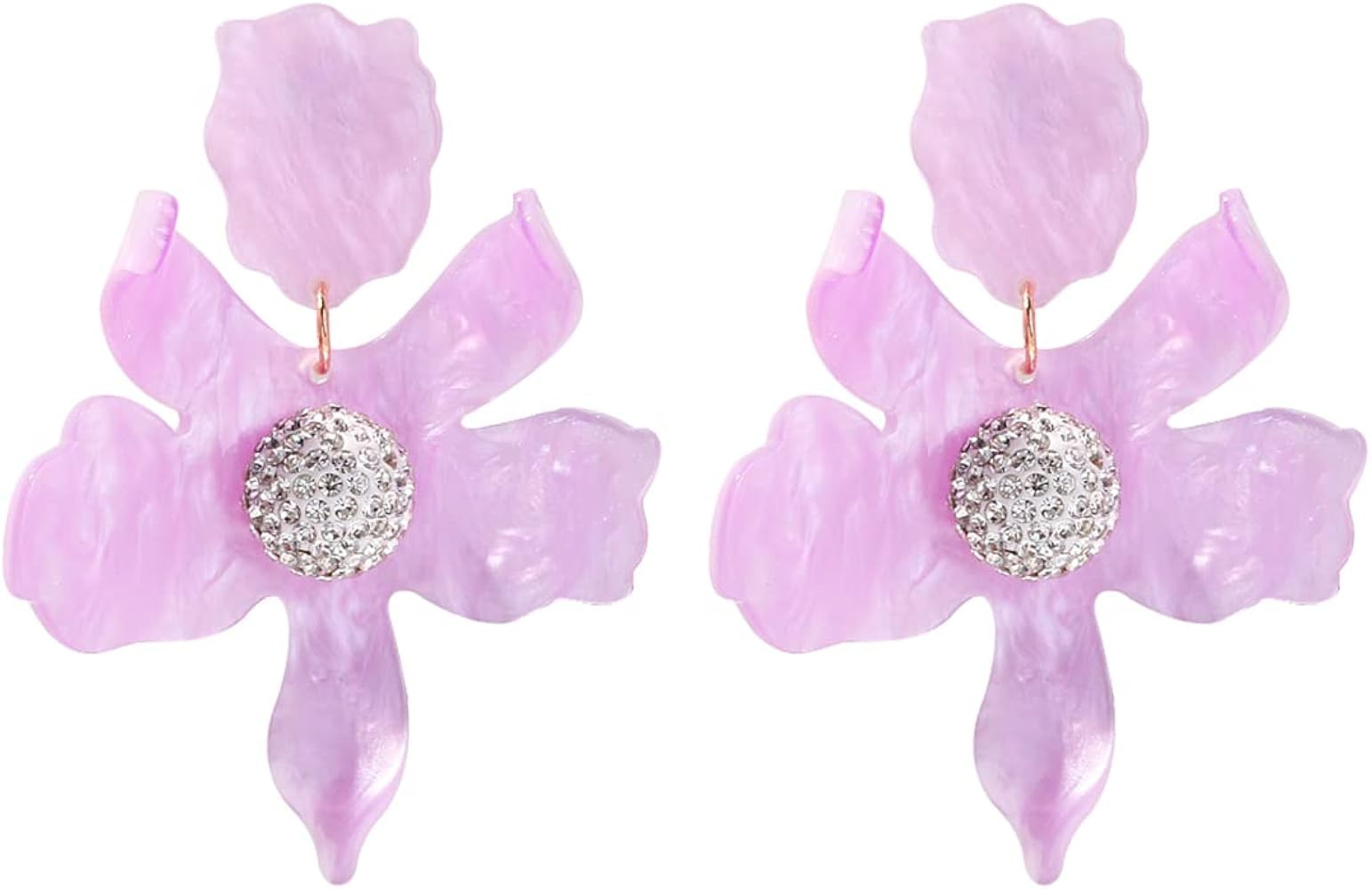 Boho Stud Earrings for Women - Chic Flower Statement Earrings with Gold Flower Bud, Great for Sis... | Amazon (US)