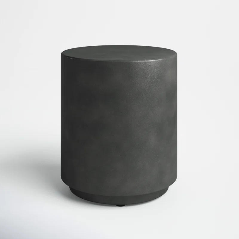 Arnelda Stone Drum End Table | Wayfair North America