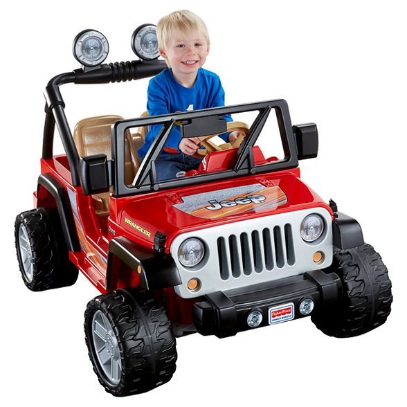 Power Wheels 12V Jeep Wrangler Powered Ride-On - Red | Target