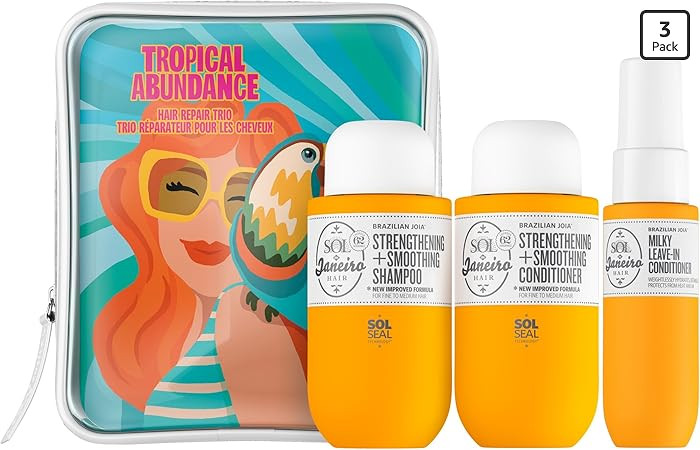 Sol de Janeiro Tropical Abundance Hair Repair Trio Travel Set | Jet Set | Sulfate Free Brazilian ... | Amazon (US)