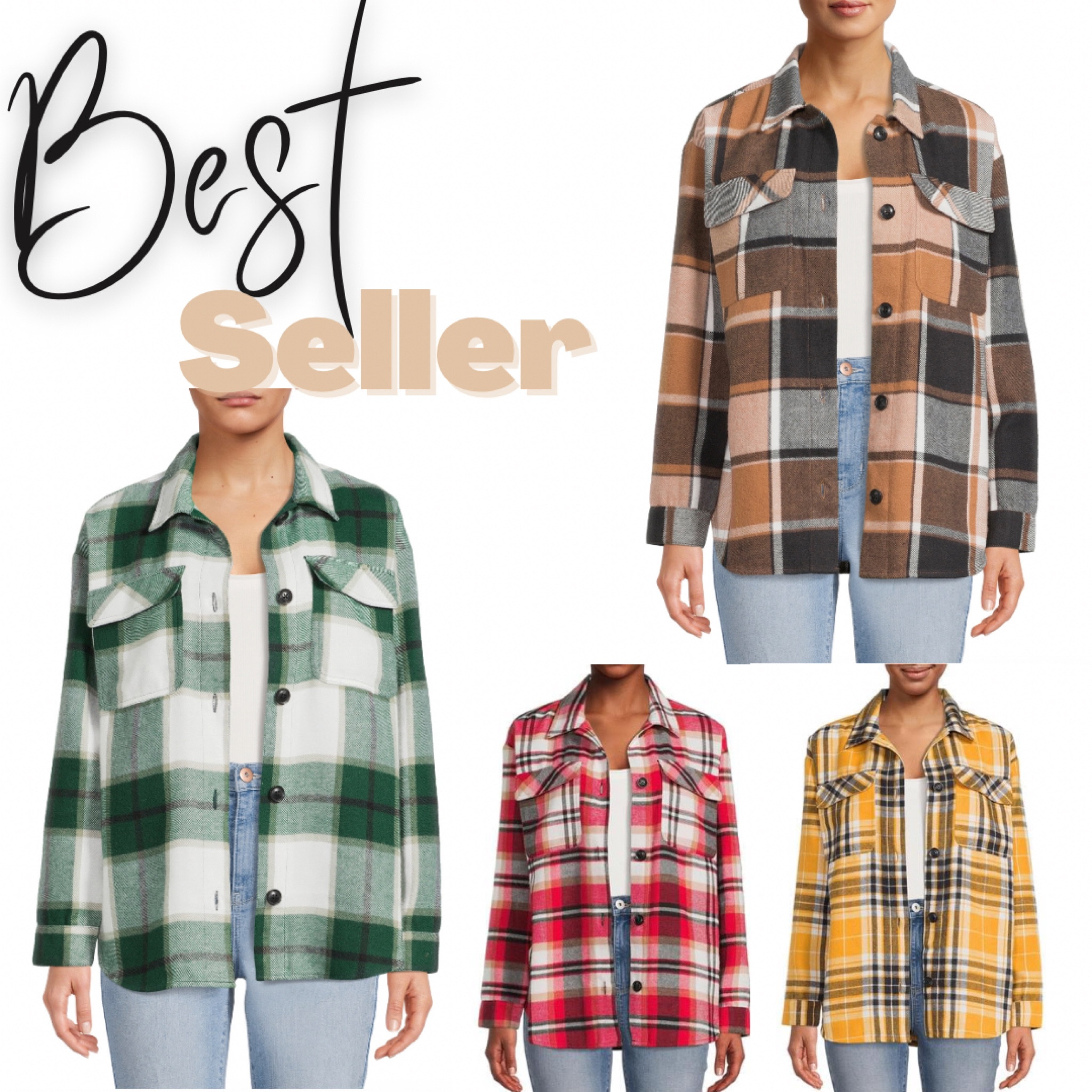 These No Boundaries Junior's Plaid Shackets are a best seller! ⭐️ 

#LTKunder50 #LTKSeasonal #LTKfit