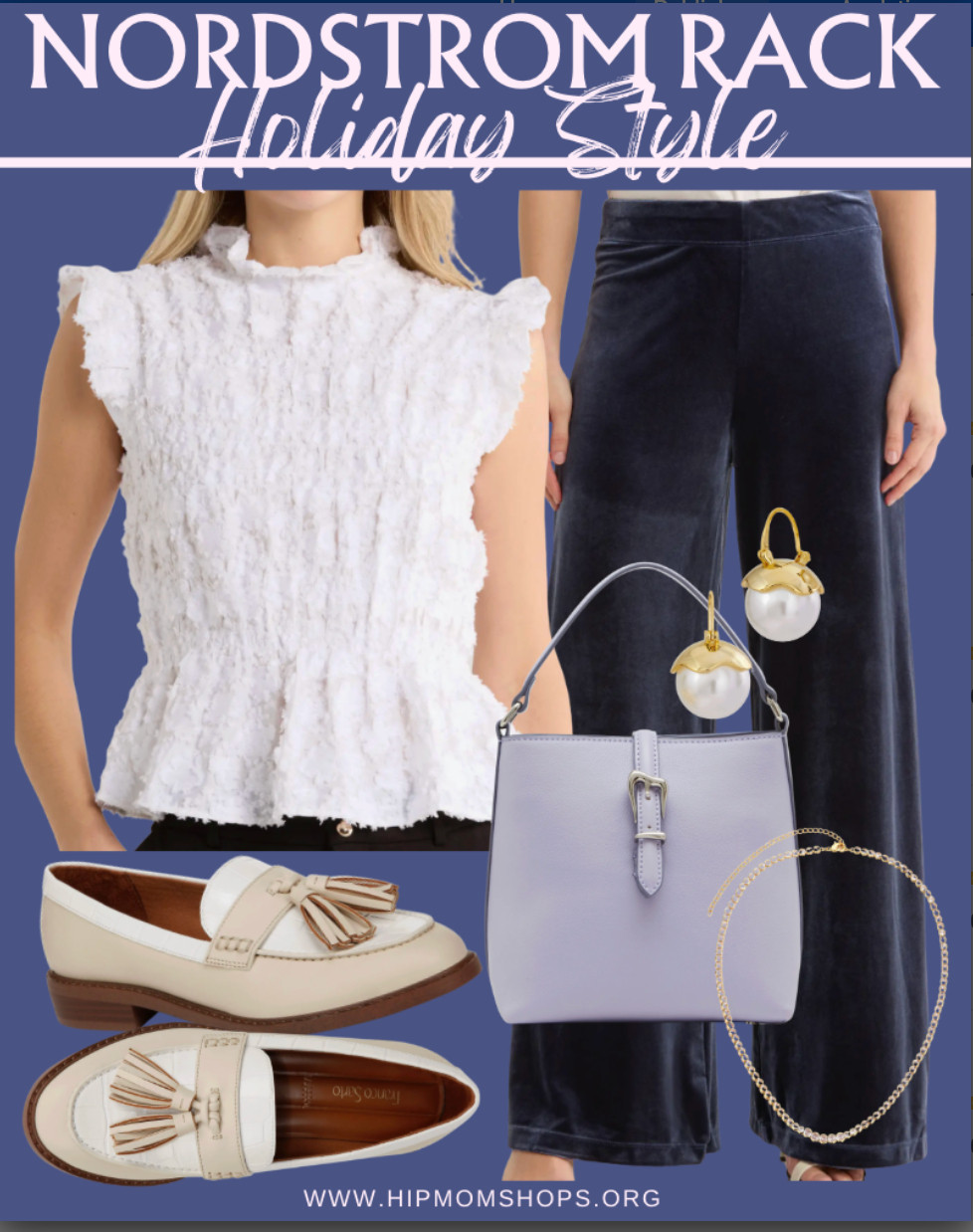 These velvet pants and gorgeous top make such a fabulous holiday look. Every item in tjhis look is under $30! #ad @nordstromrack #nordstromrackpartner #rackscore @shopltk, #liketkit 

 