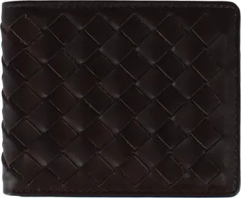 Trafalgar Lazzaro Lattice Weave Leather Bi-Fold Wallet | Nordstrom | Nordstrom