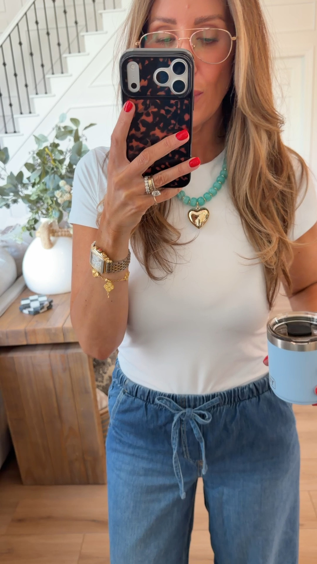 Today’s OOTD
Size medium pants 
Kind of a good dupe for the sweatpants jeans!! 

#LTKootd #LTKSaleAlert #LTKOver40