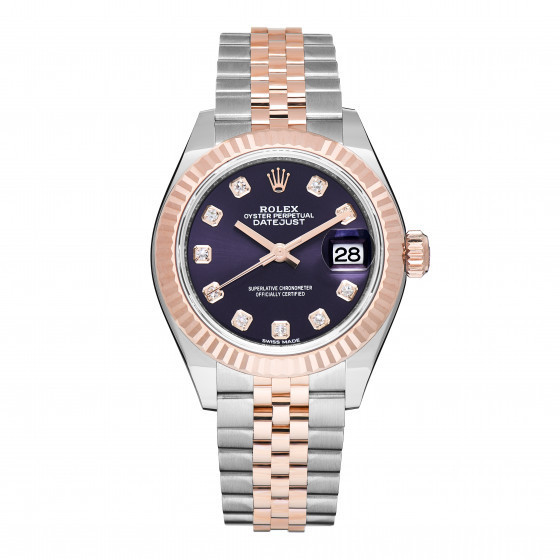 ROLEX

Stainless Steel 18K Everose Gold Diamond 28mm Oyster Perpetual Datejust Watch Aubergine 27... | Fashionphile
