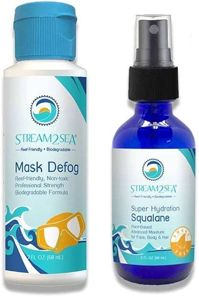 STREAM 2 SEA Mask Defog and Squalane Oil for for Moisturized Skin and Hair with Vitamin E - Natur... | Amazon (US)