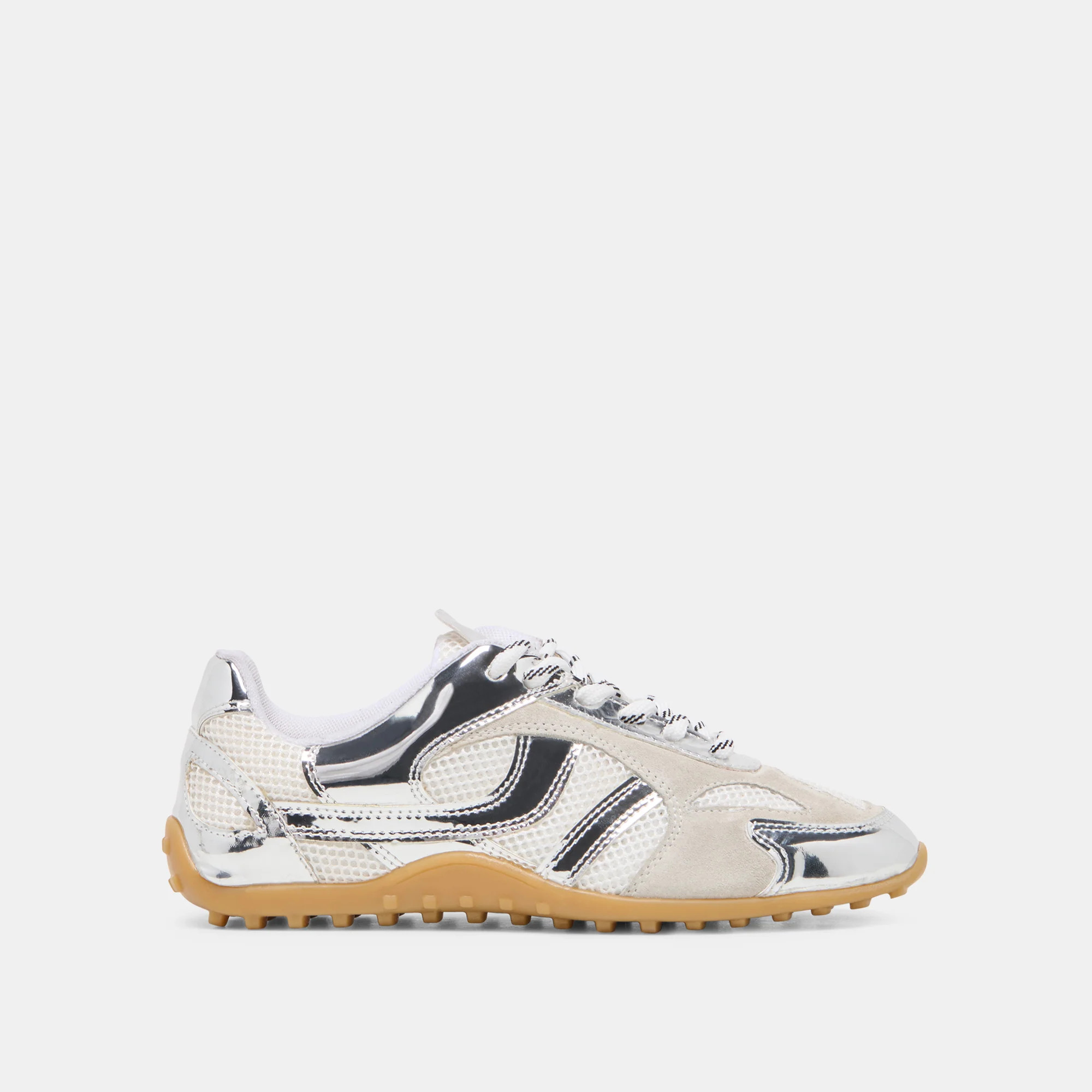 Myles Sneakers Silver Multi Leather | DolceVita.com
