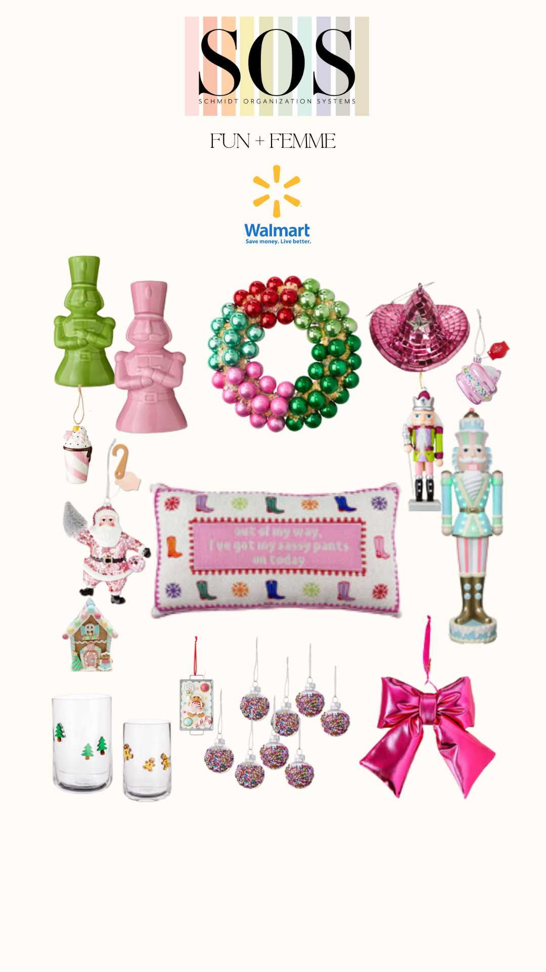 Who says holiday décor has to be red and green? 🎀✨ These Walmart holiday picks are full of playful pastels, bright pinks, and bold pops of color—perfect for creating a fun and feminine Christmas vibe. From pastel ornaments to hot pink holiday accents, this festive décor collection is all about bringing joy, sparkle, and personality into your holiday home. Shop my colorful Walmart holiday favorites to make your season merry and bright.”

#WalmartHoliday #WalmartFinds #HolidayDecor #ChristmasDecor #ColorfulChristmas #PinkChristmas #PastelHoliday #FeminineDecor #FestiveHome #HolidayInspo #BrightHoliday #HolidayFavorites #LTKHoliday #LTKHome #HolidayStyle 

 #LTKSeasonal #LTKHome #LTKFindsUnder50