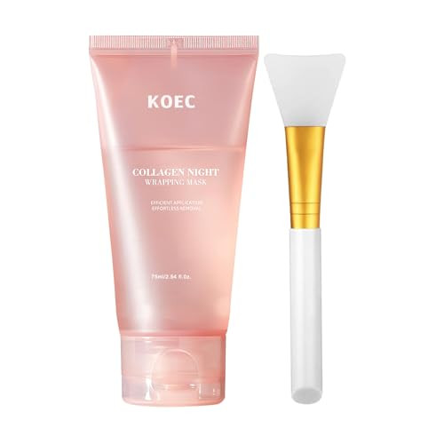 Collagen Night Wrapping Mask, Peel Off Hydrolyzed Collagen Facial Mask, Elasticity & Hydration, Tight Skin, Reduce Sagging & Dullness, 2.54 fl.oz | Amazon (US)