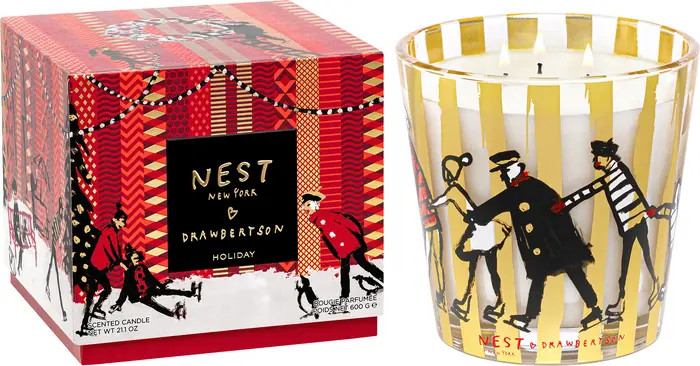 NEST New York Holiday Decorative 3-Wick Drawbertson Candle | Nordstrom | Nordstrom