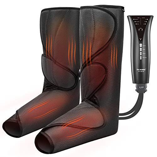 FIT KING Leg and Foot Massager with Heat, Air Compression Leg Massager for Circulation and Pain Relief Helpful for Swollen Legs Edema RLS - Great Gift for Women Parents Friends - FSA HSA Eligible | Amazon (US)