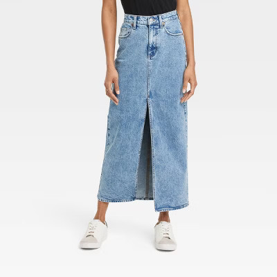 Women's Denim Maxi Skirt - Universal Thread™ | Target