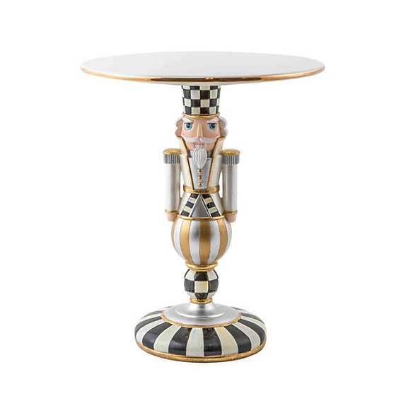 Glam Up Buckingham Nutcracker Pedestal Platter | MacKenzie-Childs