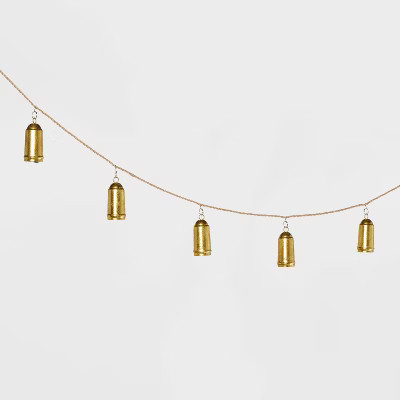 Metal Gold Bells Garland - Wondershop™ | Target