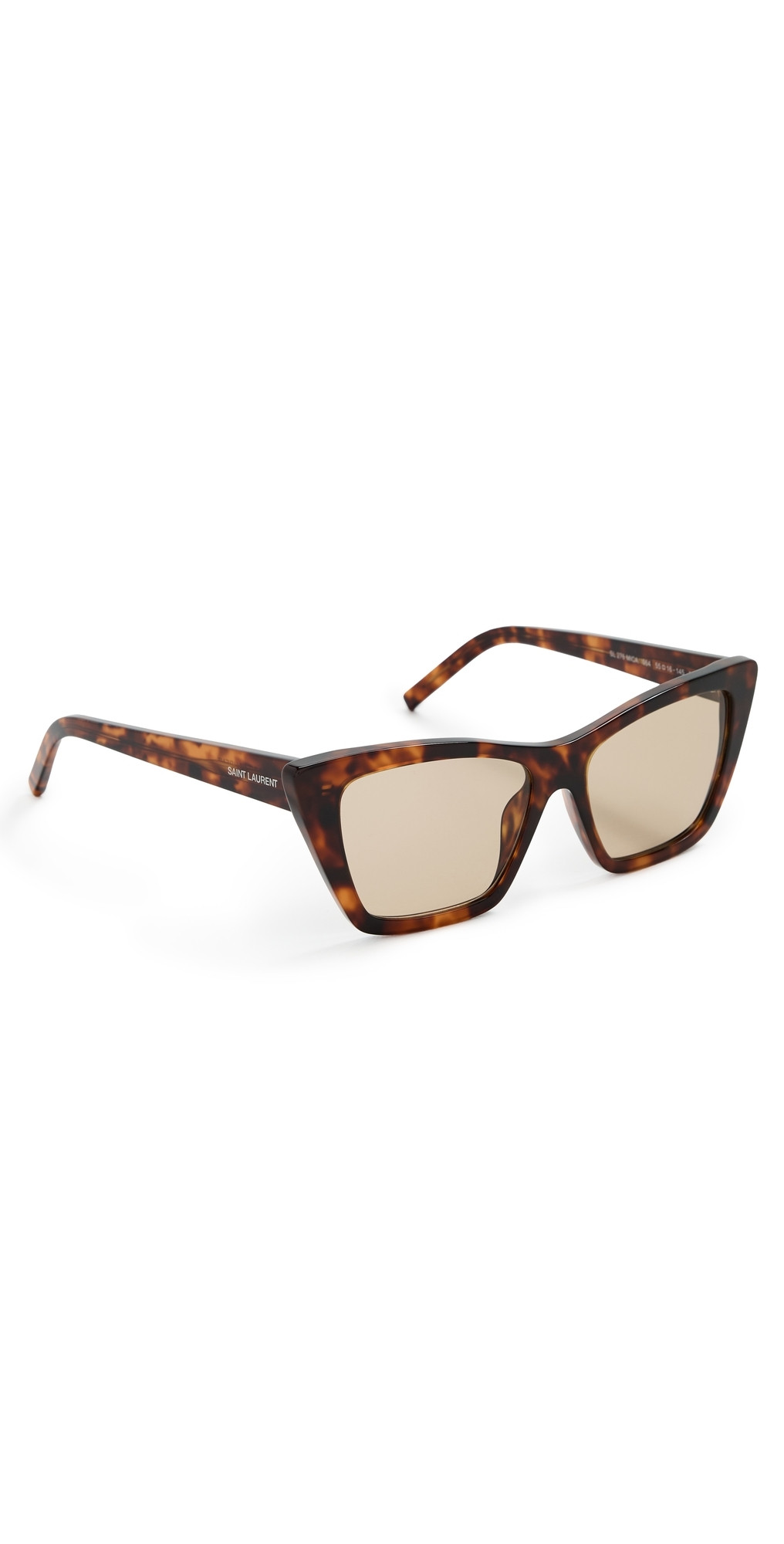 Saint Laurent SL 276 Mica Sunglasses Havana-Havana-Brown One Size | Shopbop