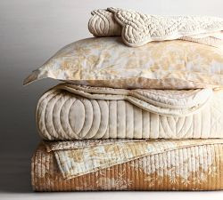 Juliette Toile Handcrafted Reversible Pick-Stitch Quilt | Pottery Barn (US)