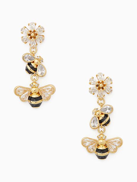 all abuzz stone bee linear earrings | Kate Spade Outlet