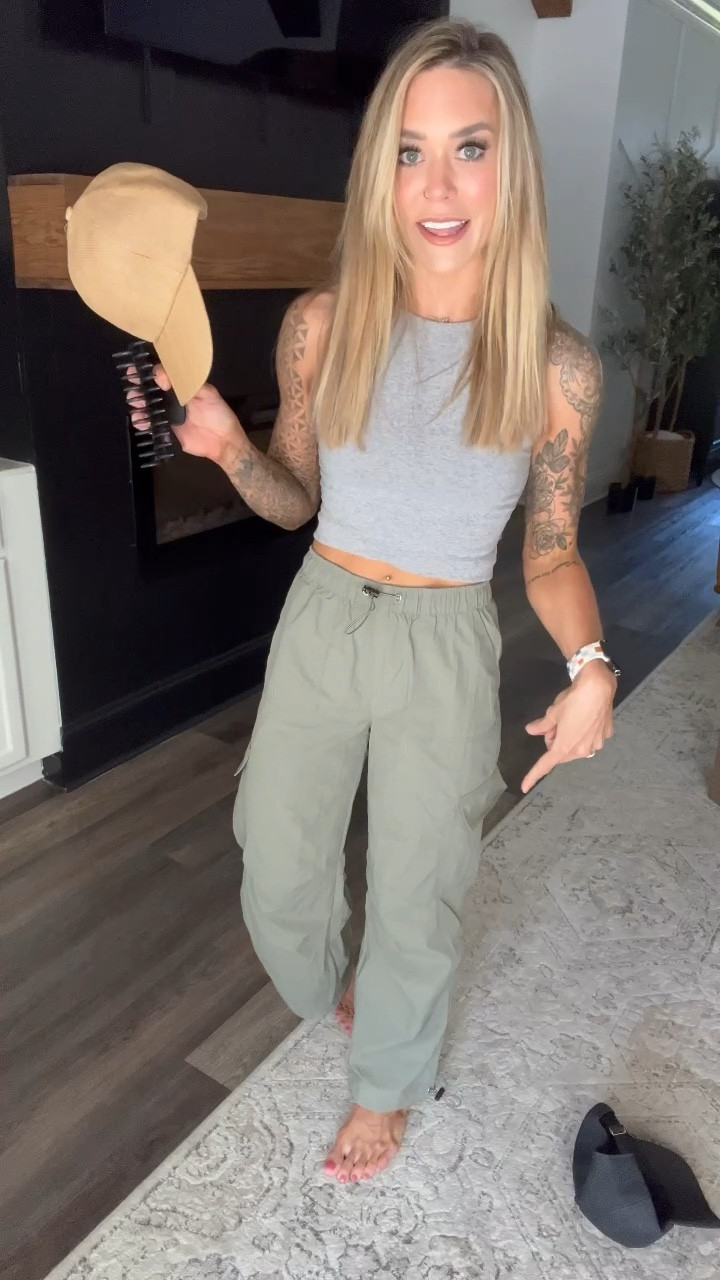 A few staple spring item finds recently UNDER $20 I think are perfect for repeat wear this season! Big claw clip + a hat girly 🙈✨ the texture on these is perfect! All these pieces ALSO will go w/ almost everything! All found on @walmartfashion🤎  wearing a S in the pants! #walmartpartner #walmartfashion

Parachute pants / hats / ballcap / spring style / casual / Walmart finds / Holley Gabrielle 

#LTKfindsunder50 #LTKVideo #LTKstyletip