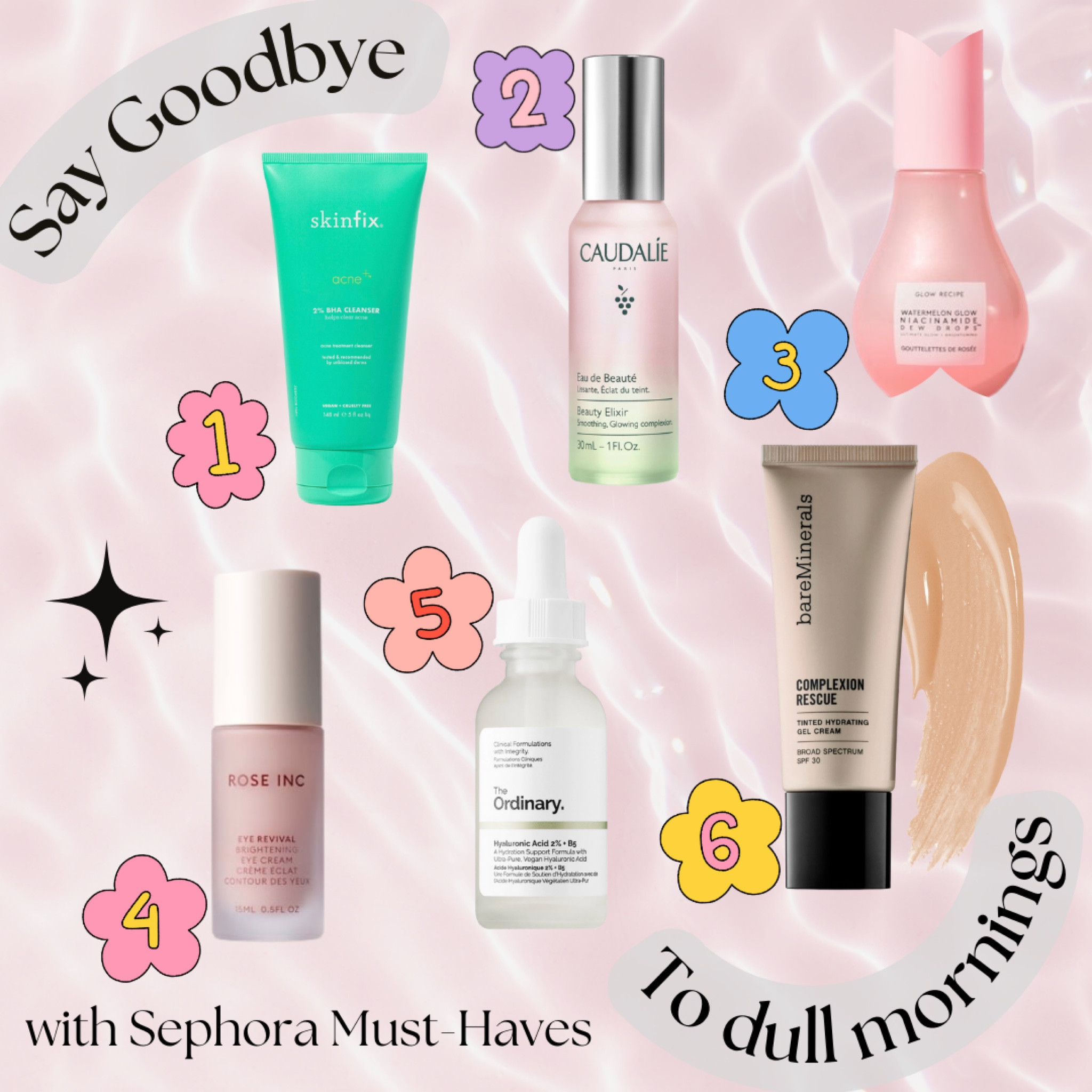 Brighten up your morning skincare routine with these Sephora must-haves. Clean, simple, and effective beauty products to cleanse, brighten, refresh, hydrate, enhance, and protect your skin. Your glow up awaits you! 

#LTKbeauty #LTKBacktoSchool #LTKitbag