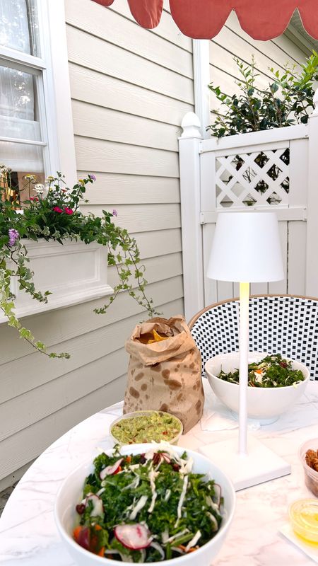 Take out and a tiny rechargeable cordless lamp #outdoor 

#LTKhome #LTKSeasonal #LTKunder100