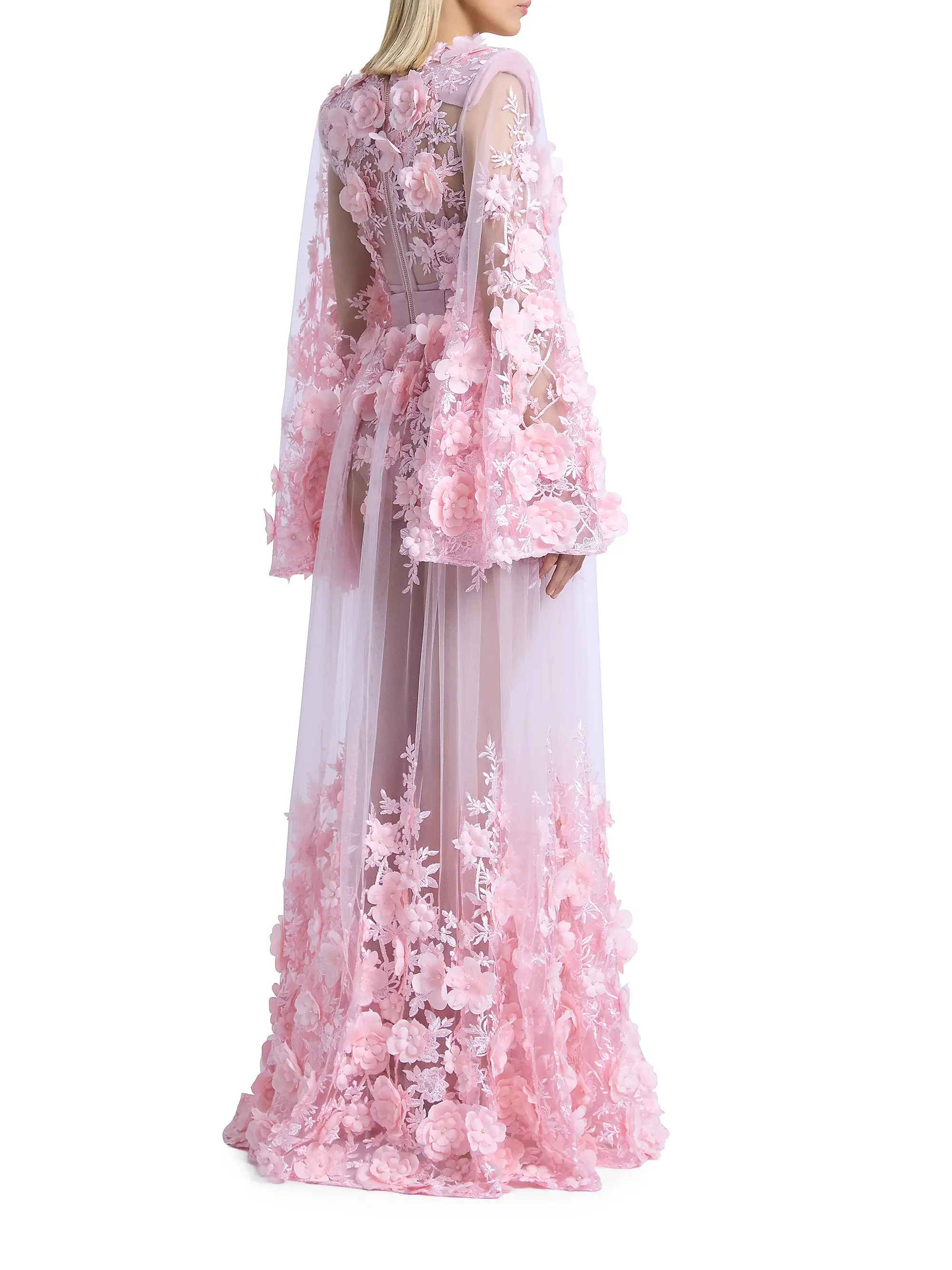 Zhivago Isadora Floral Applique Gown &amp; Bodysuit | Saks Fifth Avenue | Saks Fifth Avenue