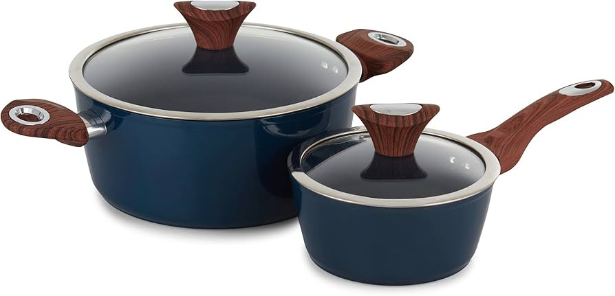 Phantom Chef Set: 4.4 QT Casserole + 1.35 QT Saucepan | with Glass Lids | Stockpot & Sauce Pot | ... | Amazon (US)