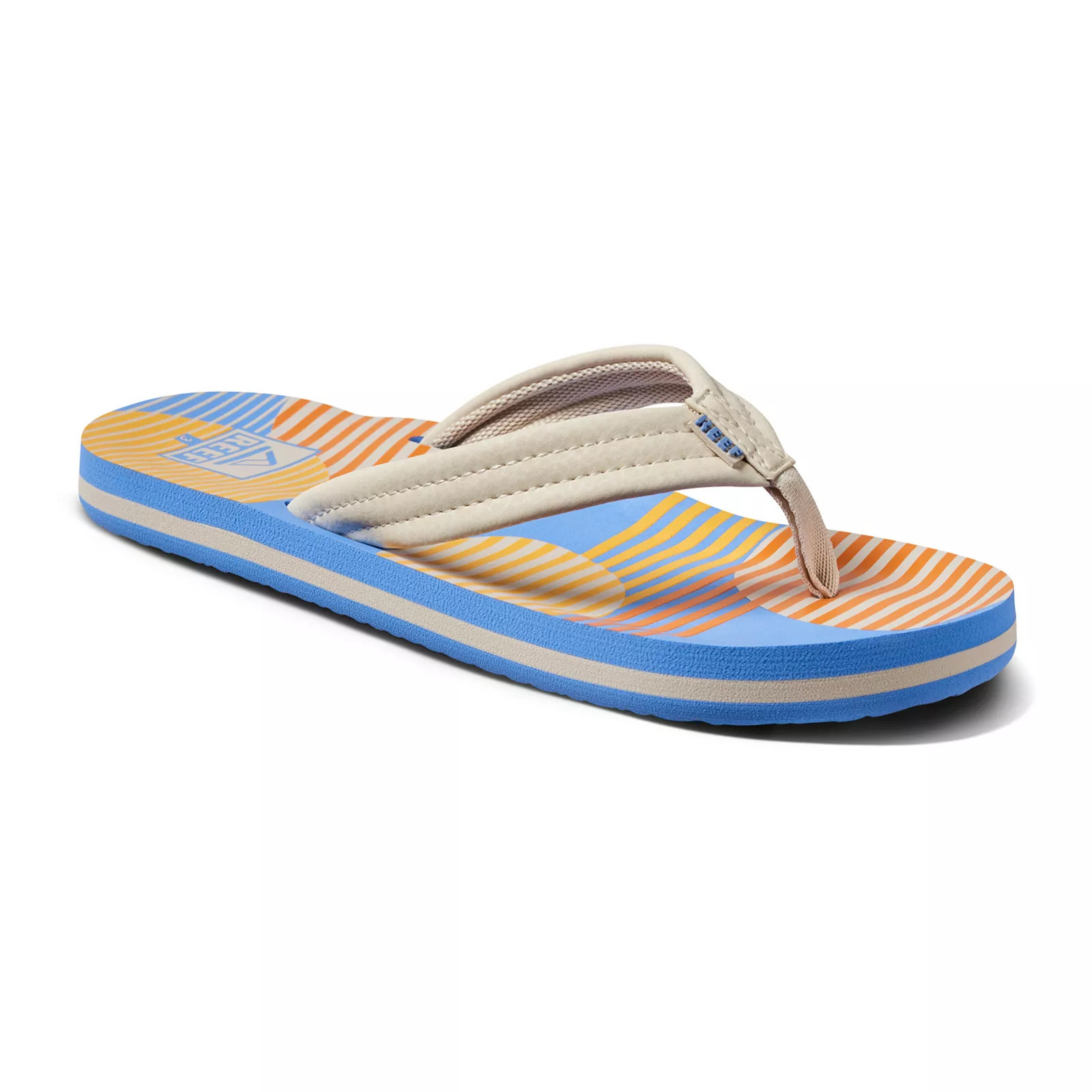 REEF Ahi Kids' Flip Flops, Boy's, Size: 1, Vintage Circle Stripes | Kohl's