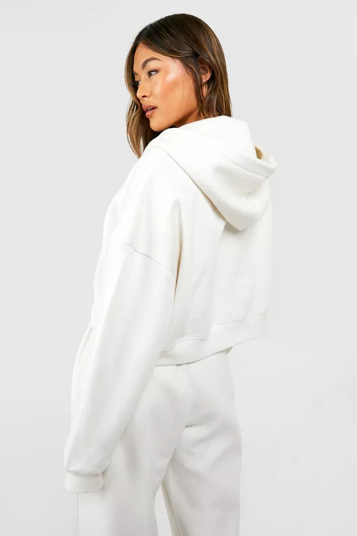 Zip Through Cropped Hoodie | boohoo (US & Canada)