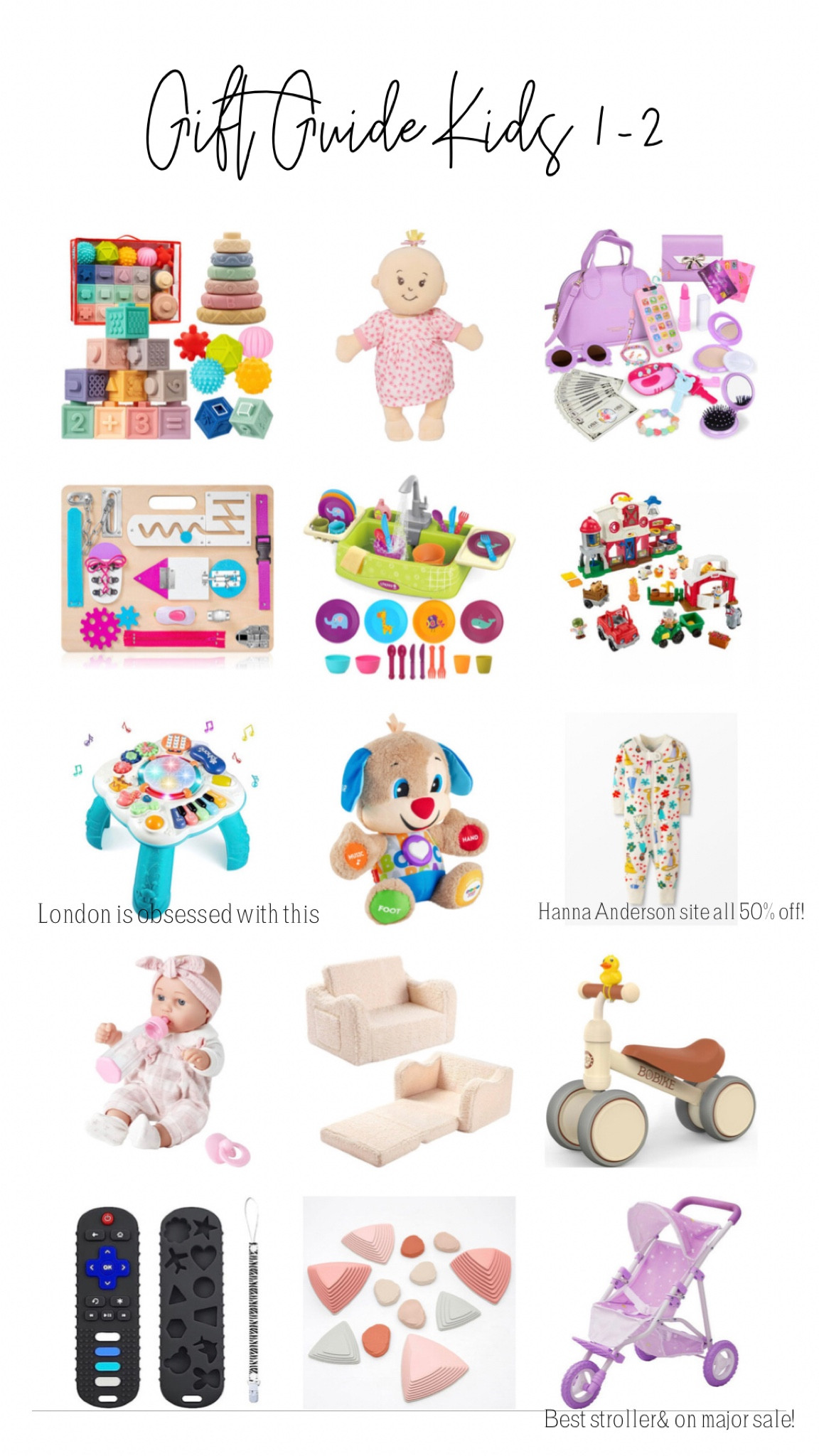 Baby gift guide 1-3 years 

#LTKHoliday #LTKGiftGuide #LTKkids