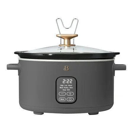 Beautiful 6 Qt Programmable Slow Cooker, Oyster Grey by Drew Barrymore | Walmart (US)