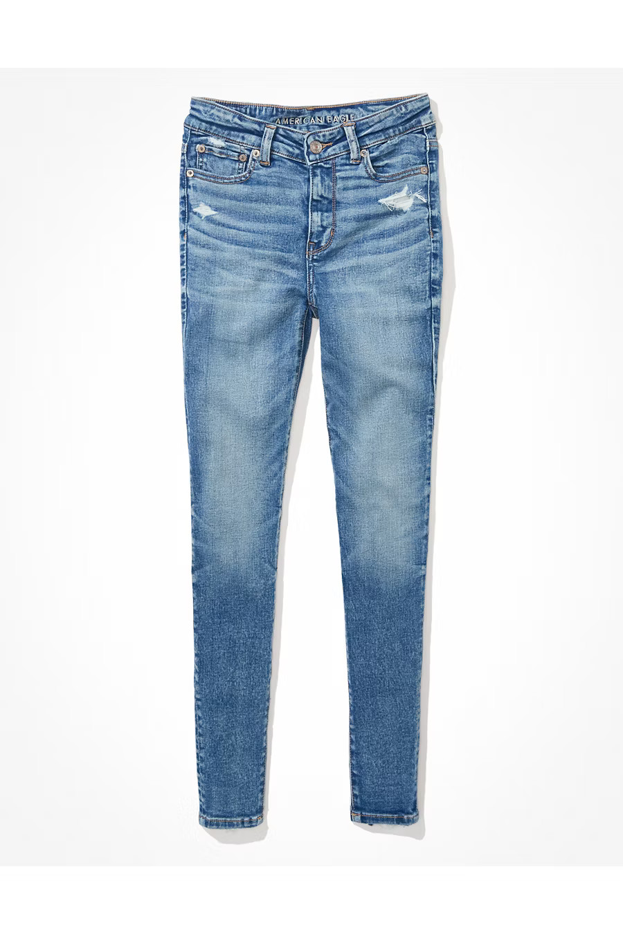 AE Ne(x)t Level Ripped High V-Rise Jegging | American Eagle Outfitters (US & CA)