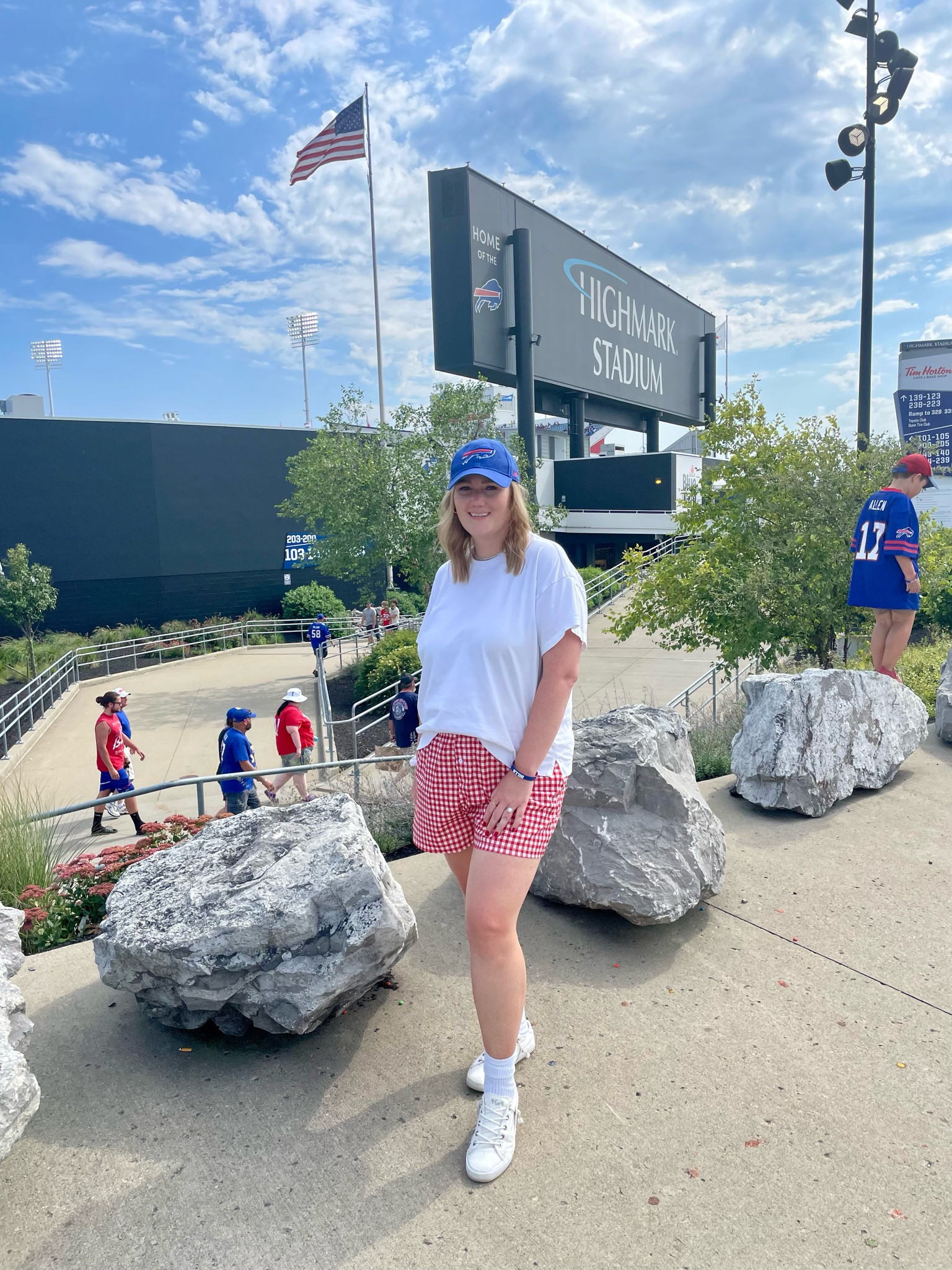 Easy football outfit, football game outfit inspo, red pajama short, boxer shorts, white tee, bills baseball cap. Buffalo Bills outfit inspo  

#LTKSaleAlert #LTKFindsUnder50 #LTKStyleTip