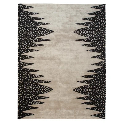 Tristan Rug-Beige/Black-9' X 12' | Perigold