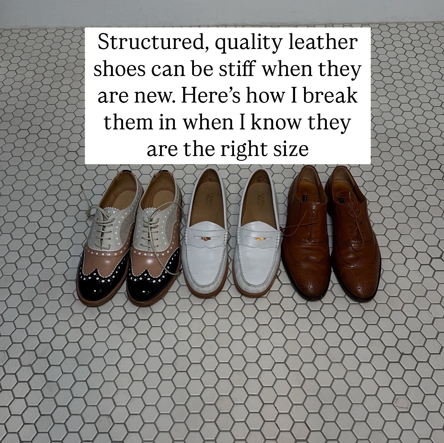 Ways to break in  new quality shoes. And the method I chose to make my new shoes completely comfortable 