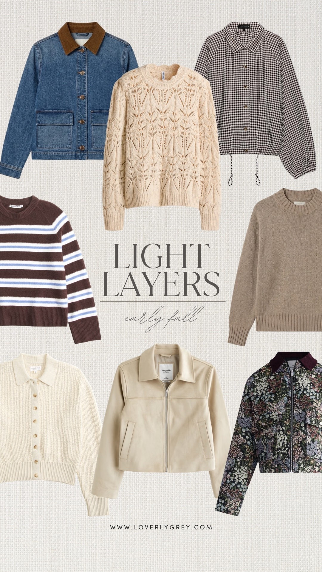 Whether you like neutrals, patterns or something in between- these light layers finds are so good! 😍perfect for pre fall

Loverly grey, Walmart fashion finds, Abercrombie, beige neutral faux vegan suede jacket, lightweight pullover sweater, denim barn chore jacket

#LTKSeasonal