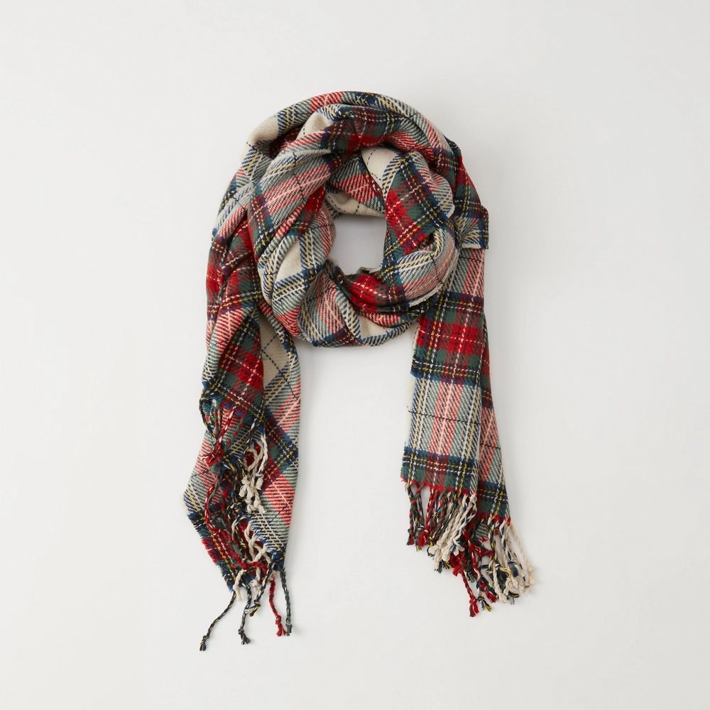 Heavyweight Plaid Scarf | Abercrombie & Fitch US & UK