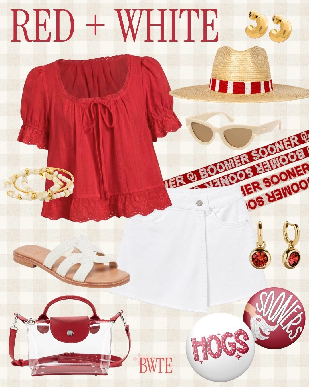 Looking for the perfect gameday outfit? I pulled together this red and white look with pieces that are equal parts cute and game-day approved!!

Gameday outfit • football style • tailgate outfit • SEC gameday • stadium style • football fashion 

 #LTKootd #LTKSeasonal