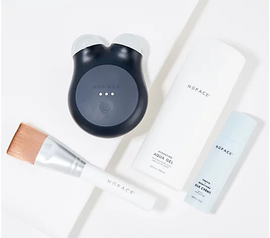 NuFACE Mini+ Facial Toning Device w/ Gel and Brush - QVC.com | QVC