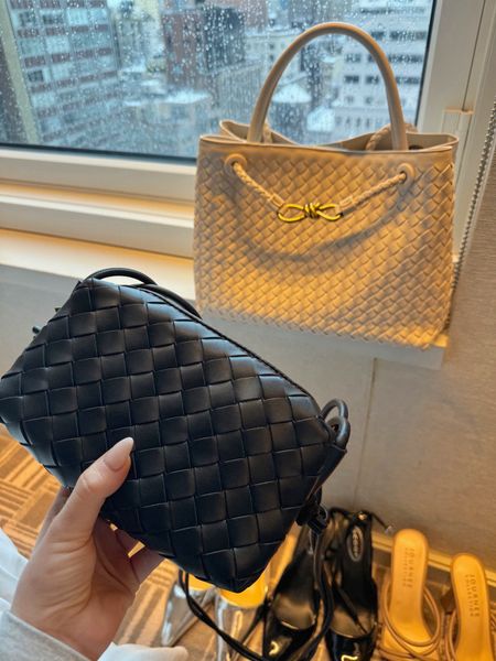AMAZON Designer Look For Less🖤, seen in my NYFW🗽 airport outfit✈️ bottega, Amazon, handbags, designer look for less, save or splurge, Madison Payne

#LTKstyletip #LTKSeasonal #LTKitbag