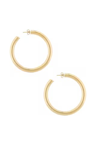 The M Jewelers NY The Thick Hoop Earrings in Gold from Revolve.com | Revolve Clothing (Global)