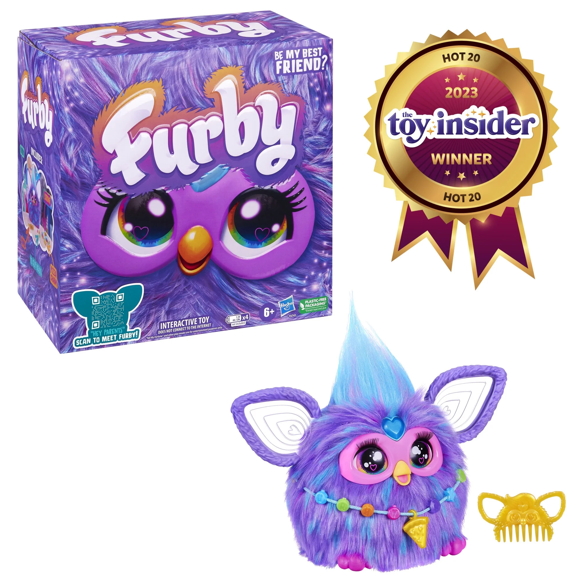 Furby Purple Plush Interactive Toys for 6 Year Old Girls & Boys & Up | Walmart (US)