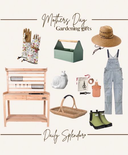 Gardening gifts 
Mother’s Day gifts 
For the Gardner 
Sun hat, garden gloves, potting table, garden boots 

#LTKhome #LTKGiftGuide #LTKSeasonal