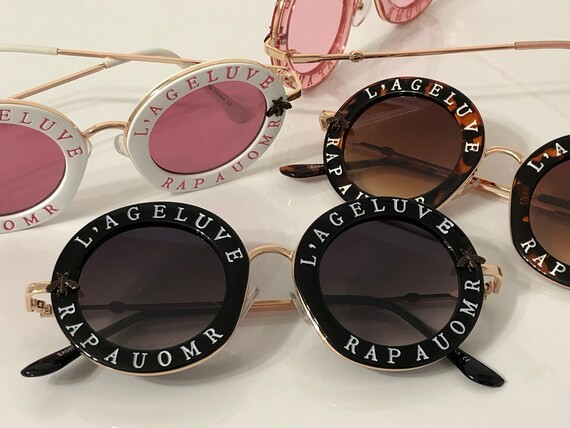 L'ageluve Rapauomr Round Thick Metal Frames | Etsy (US)