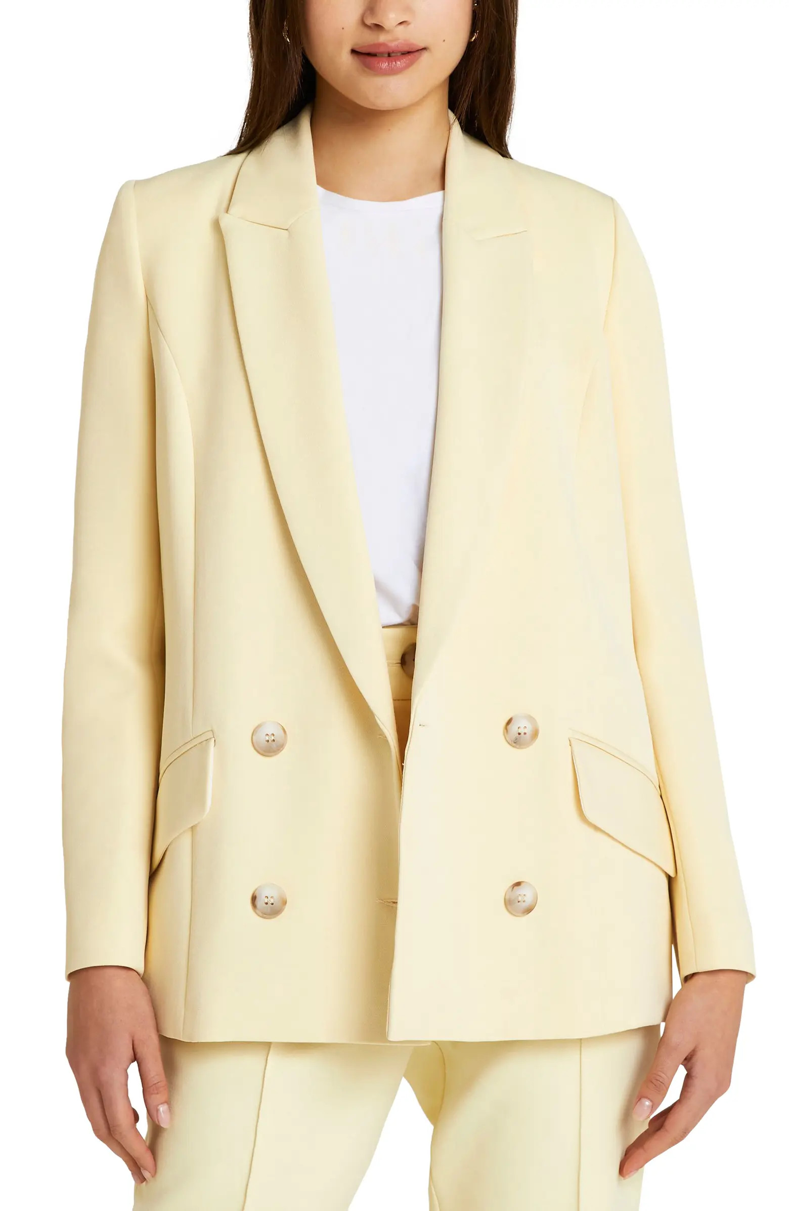 River Island Structured Double Breasted Blazer | Nordstrom | Nordstrom