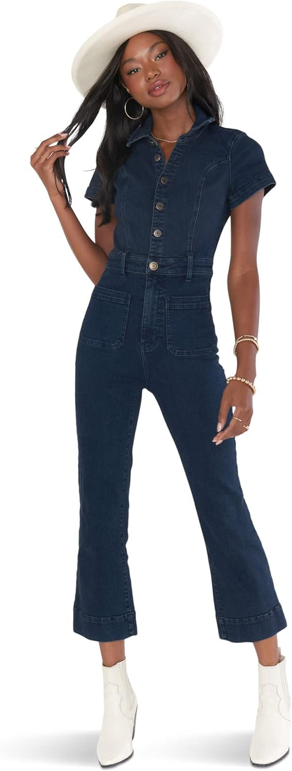 Show Me Your Mumu Womens Cropped Everhart Jumpsuit | Amazon (US)