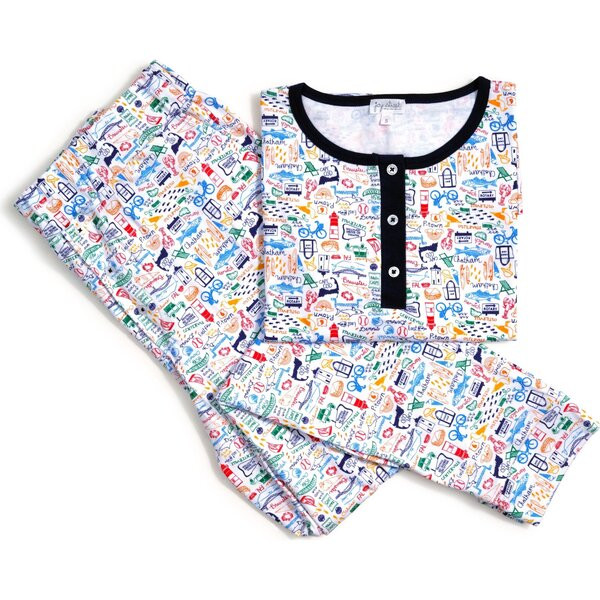 Cape Cod Women's Jogger Pajama Set, Monomoy Multi | Maisonette